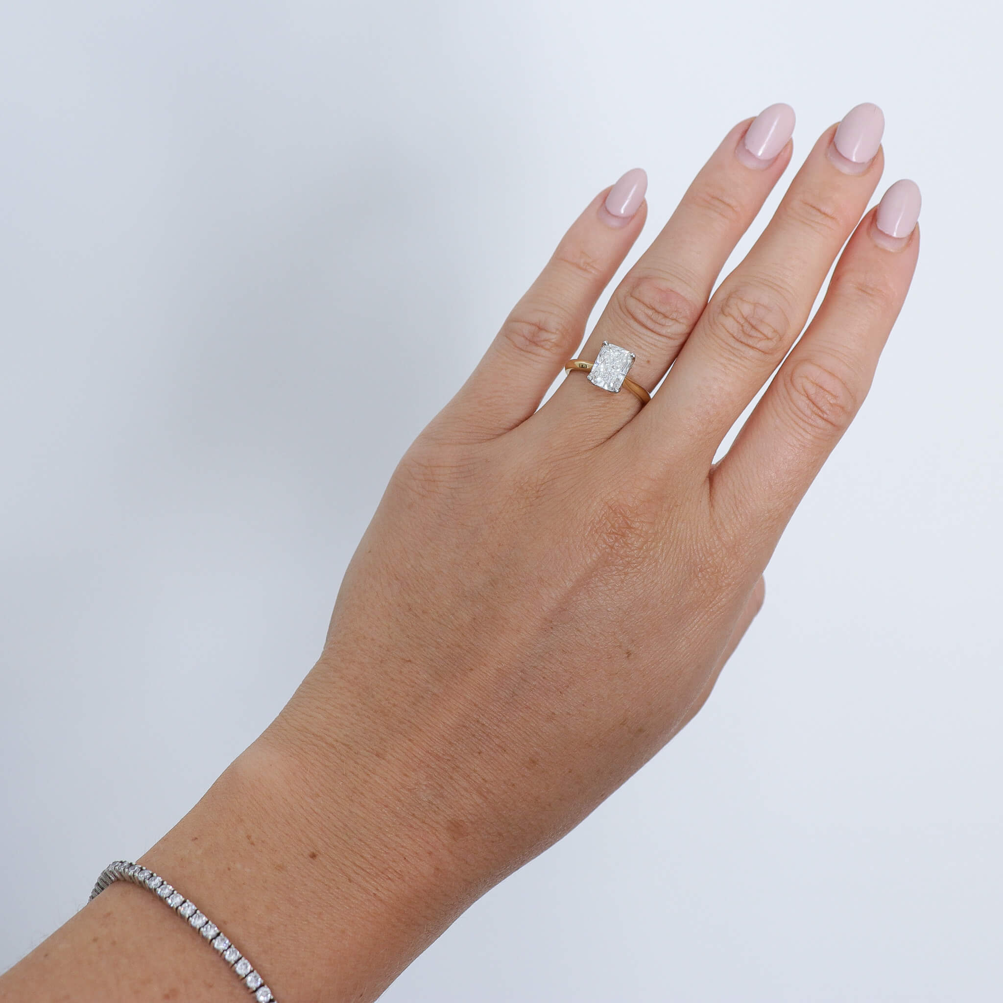 Cushion Fleur solitaire on hand.