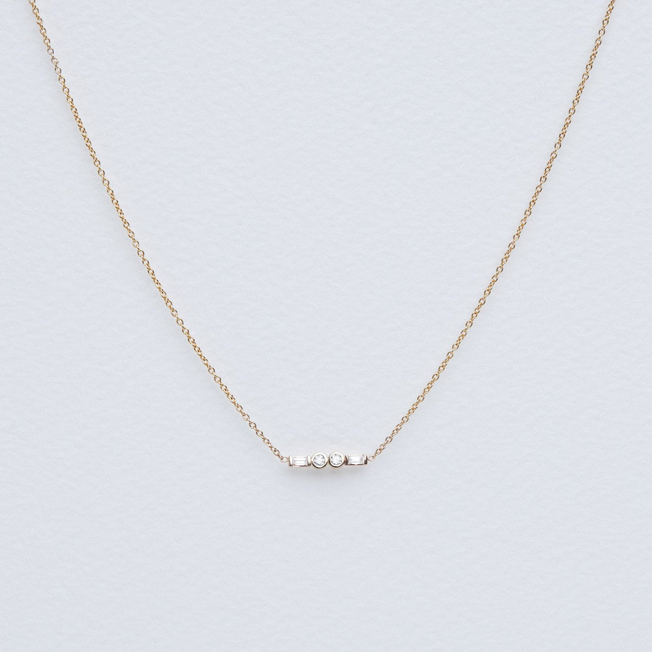 "The Kiss" Dimond morse code necklace.